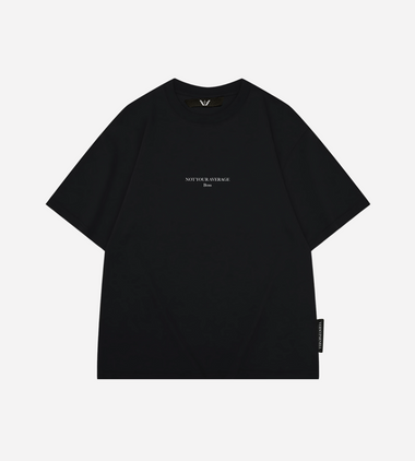 Oversized fit black t-shirt with Not Your Average Boss printed in bold
https://versoparnell.com/