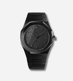 Onyx Quartz Watch for Men with matte black dial and stainless steel case