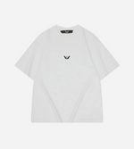 Front view of Signature White Oversize T-Shirt with middle Verso Parnell logo
https://versoparnell.com/