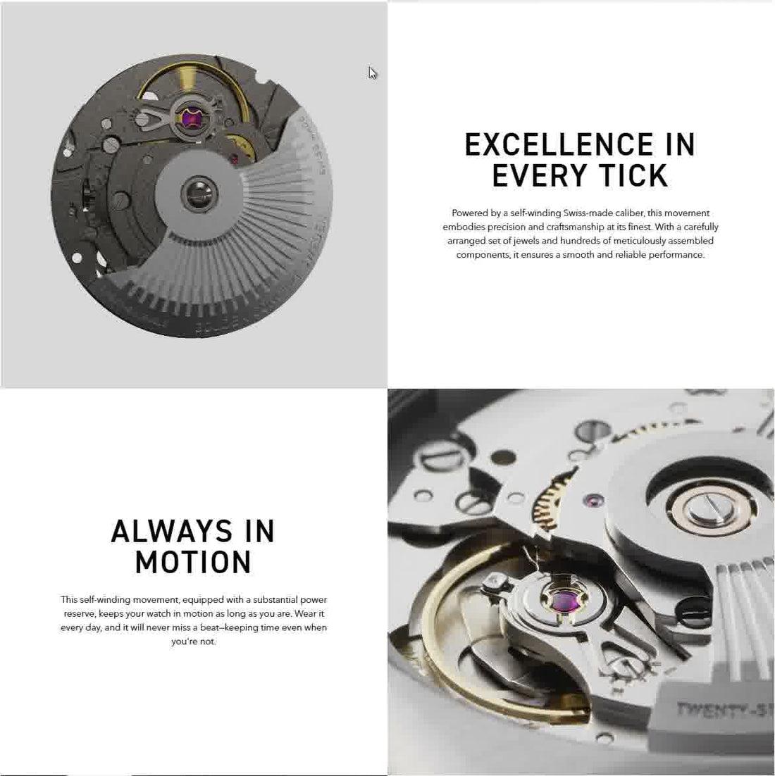 Machine behind the automatic watch, Automatic watch, Verso Parnell