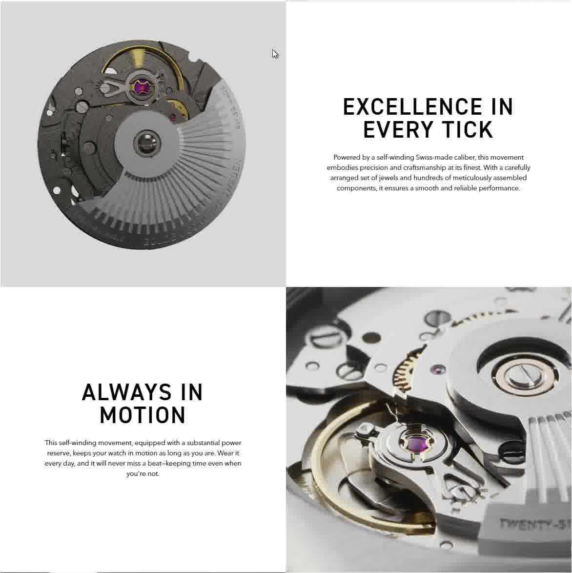 Machine behind the automatic watch, Automatic watch, Verso Parnell