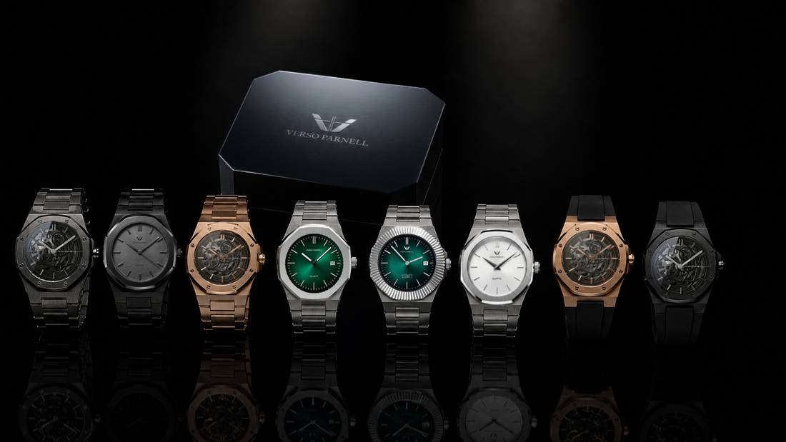 Verso Parnell luxury watch collection available to buy online in the UAE with free delivery and premium presentation box.