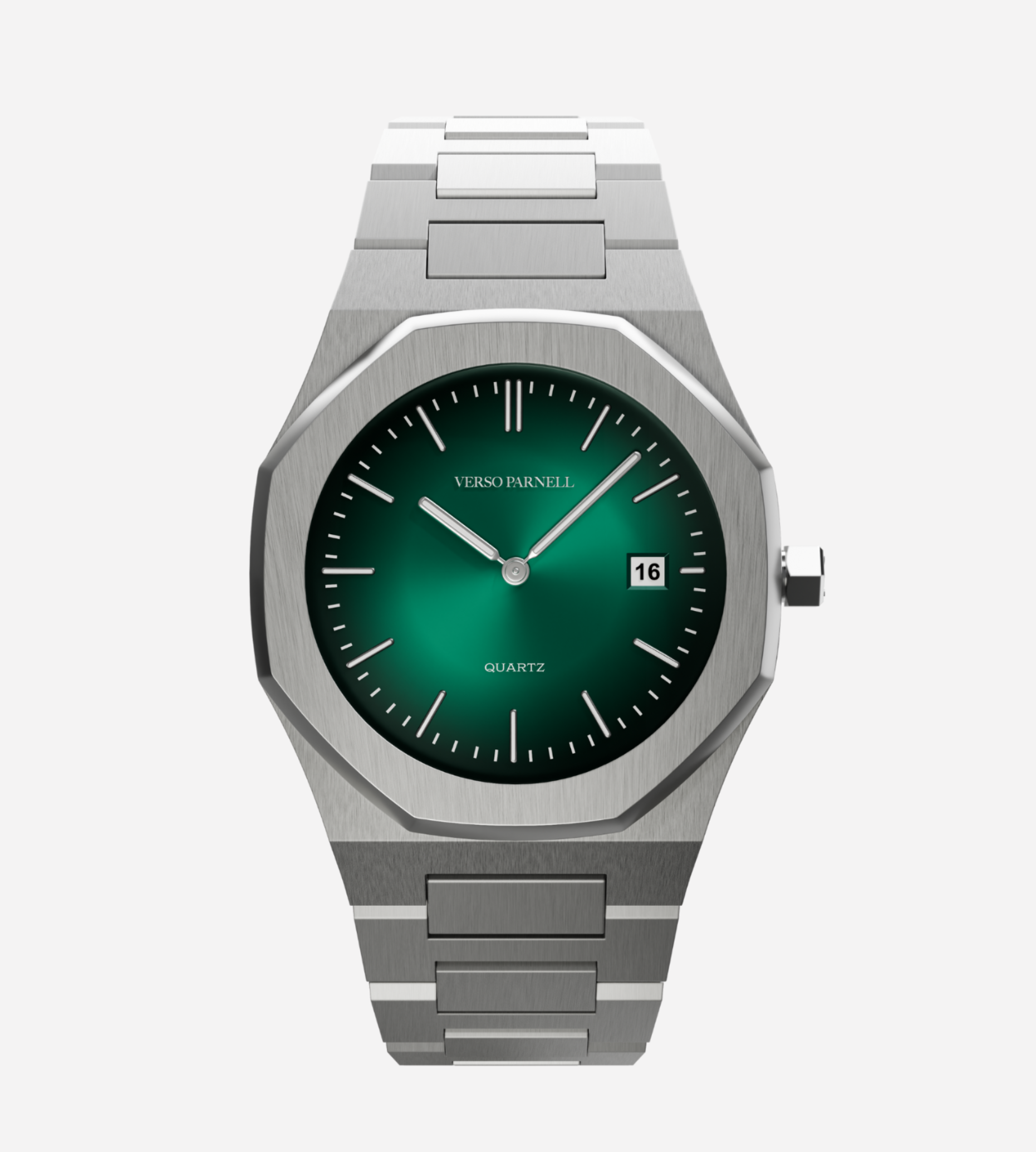Verso Parnell Quartz Collection – octagonal fumé green dial watches for men, UAE