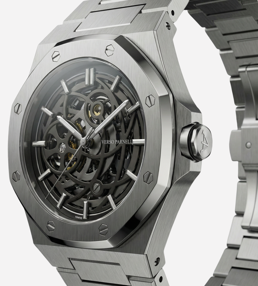 Silverera Skeleton Watch For Men