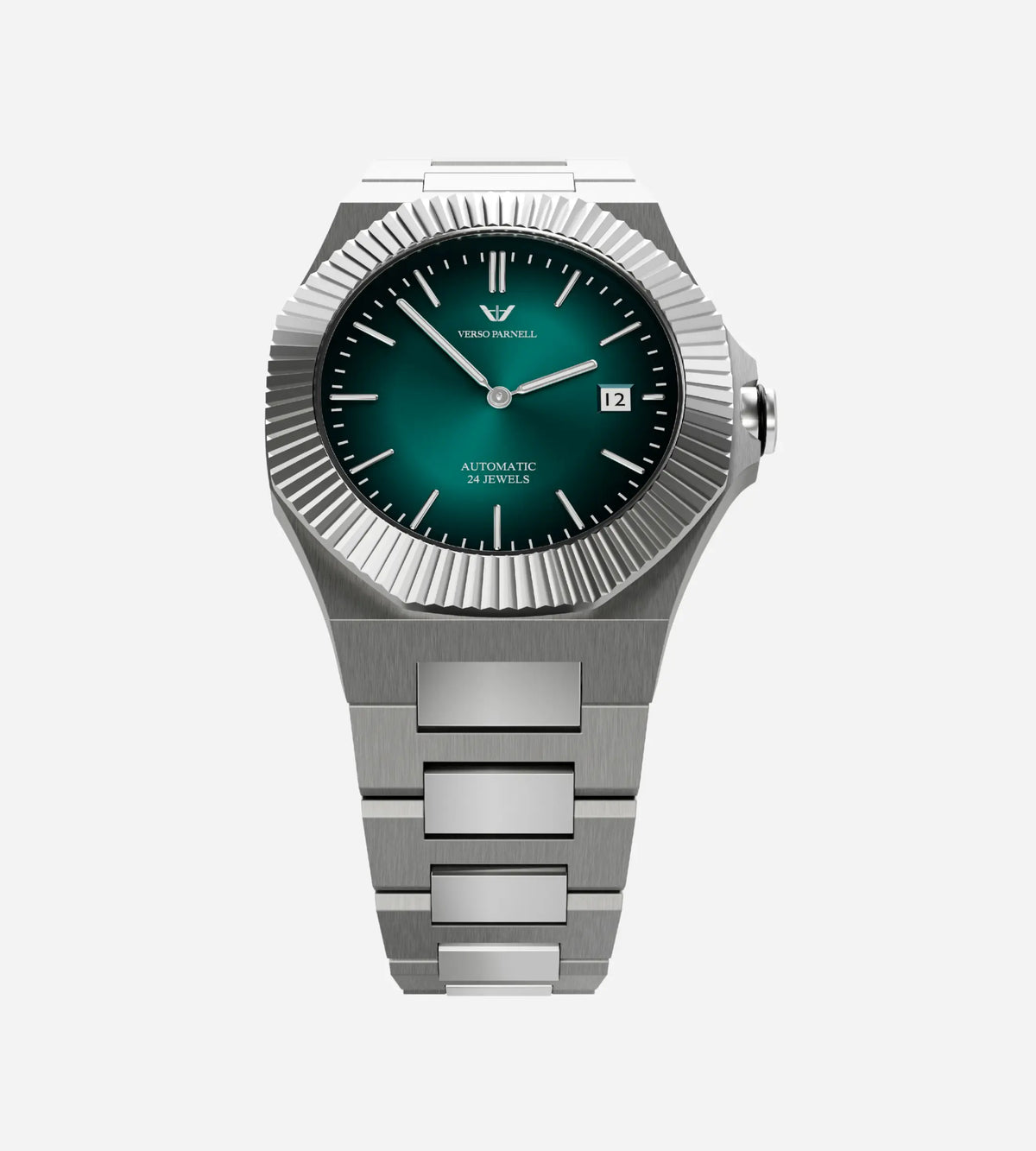 Emerald Automatic Watch for Men – Integrated Stainless Steel Bracelet