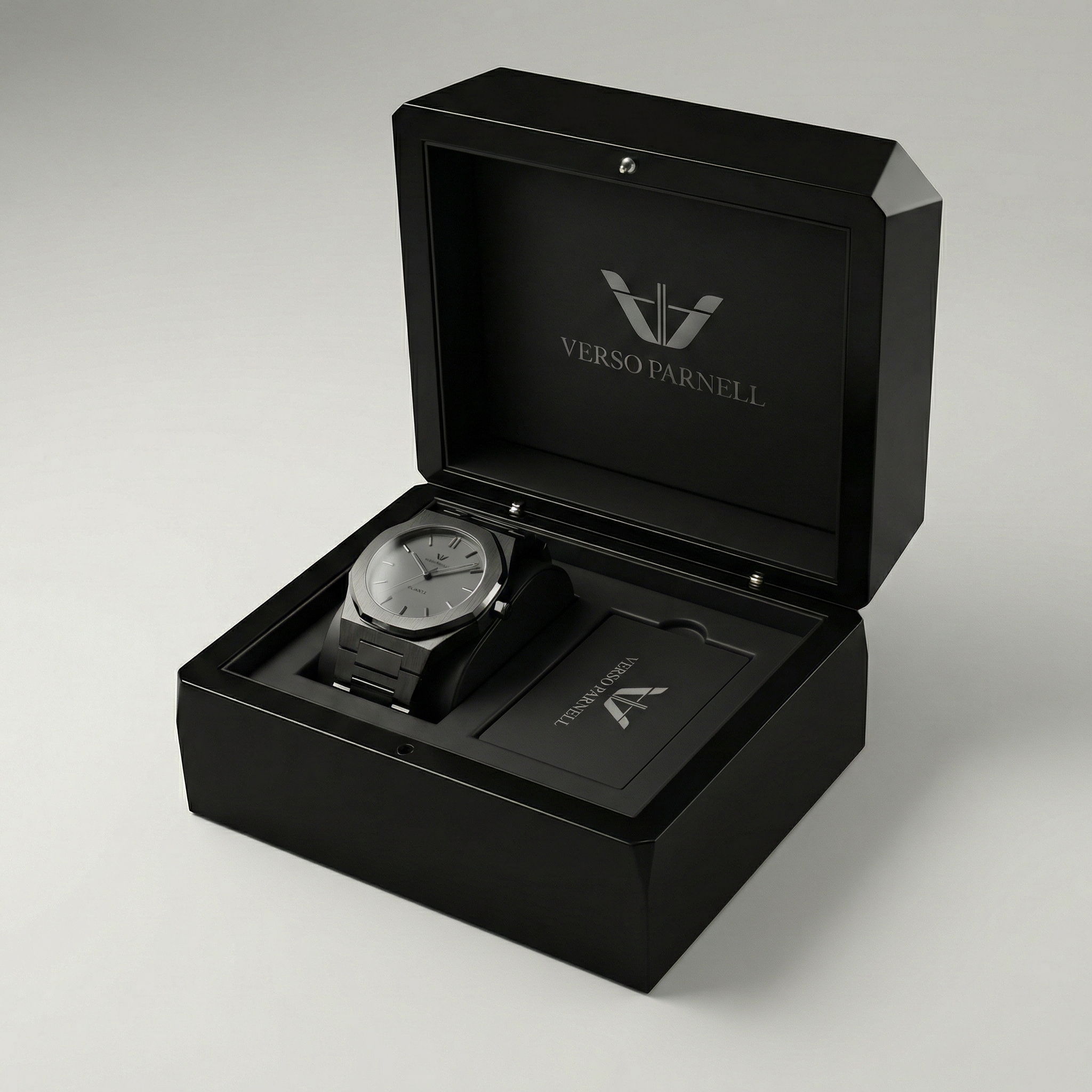 ساعة أونيكس - ساعة كوارتز سوداء غير لامعة للرجال