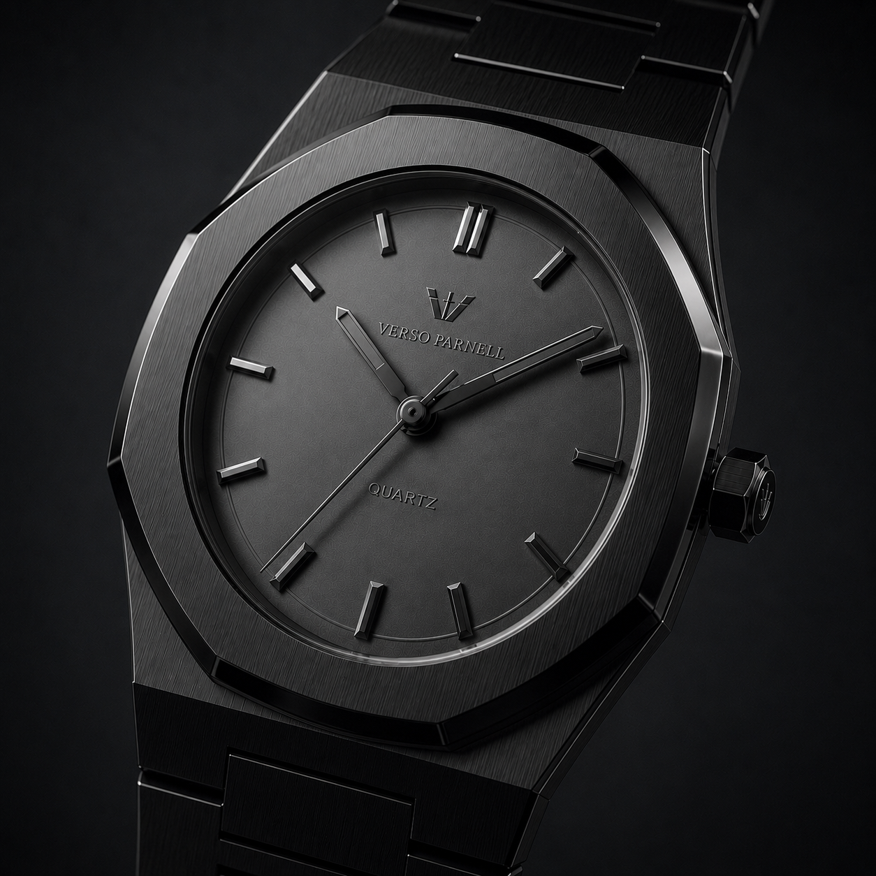 Onyx – Matte Black Quartz Watch for Men