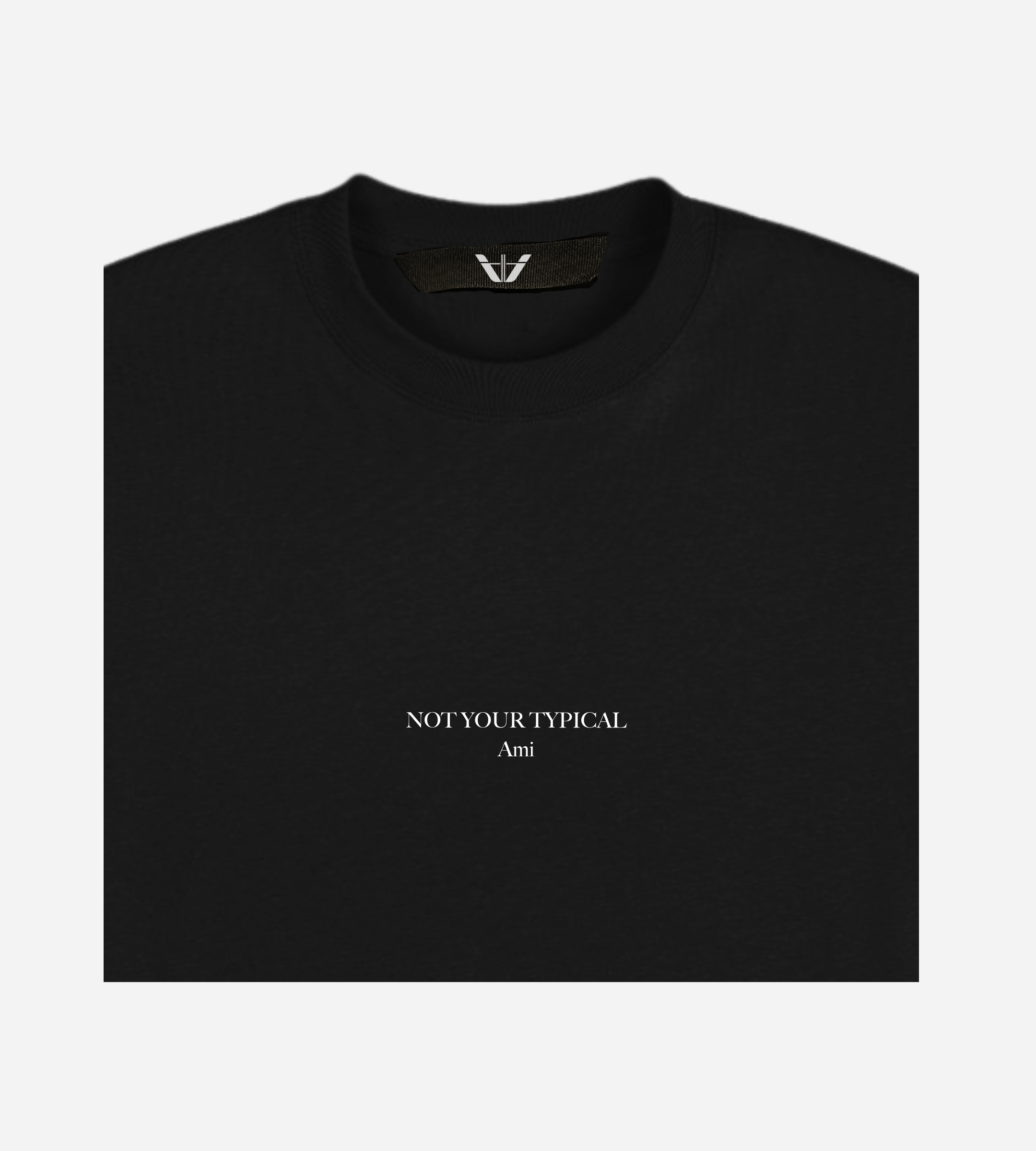 Close up shot of not your typical ami tshirt 

https://versoparnell.com/