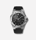Silverera Sport Skeleton Watch for men with open dial and rubber strap