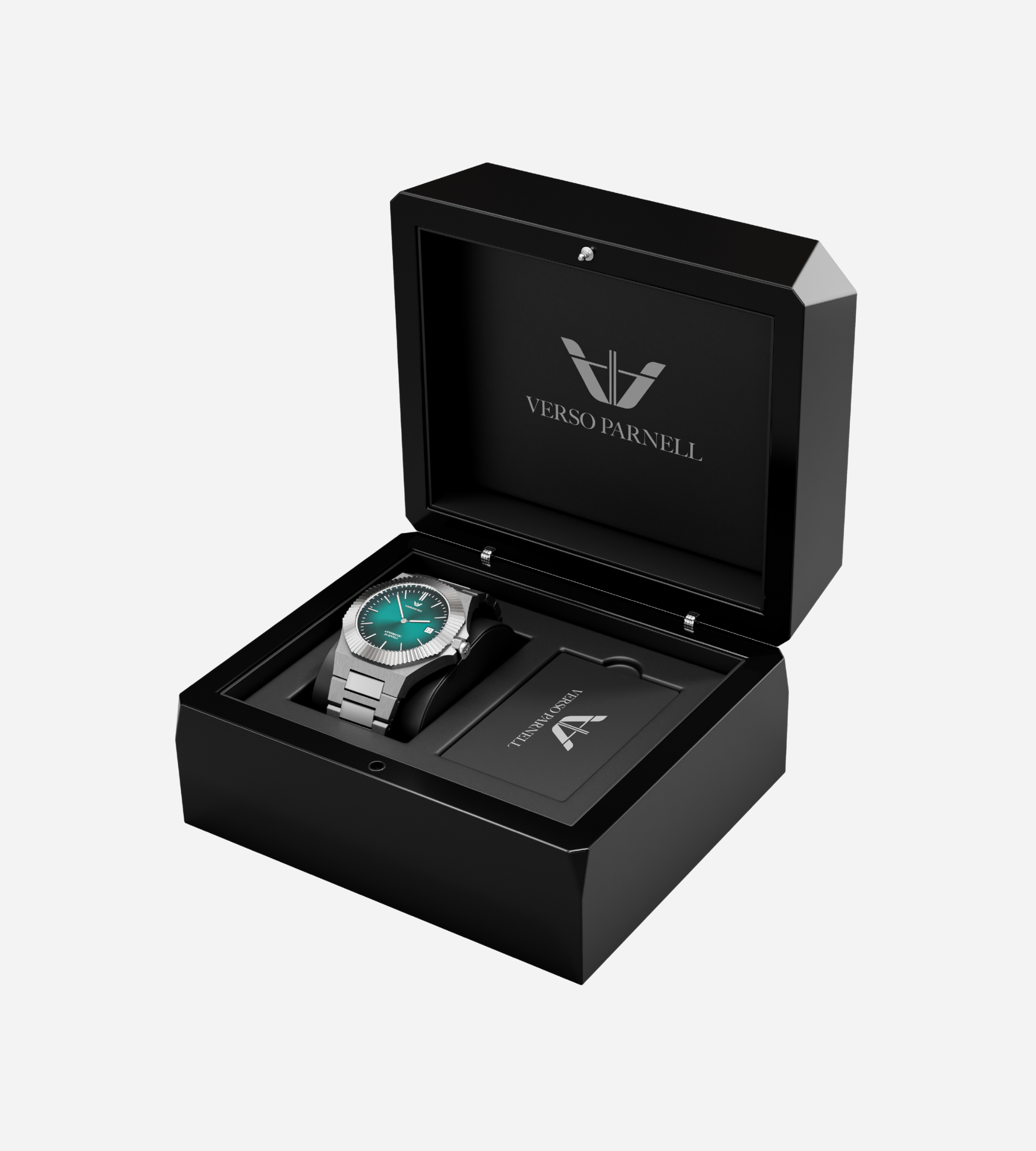 Emerald Automatic Watch for Men – Integrated Stainless Steel Bracelet