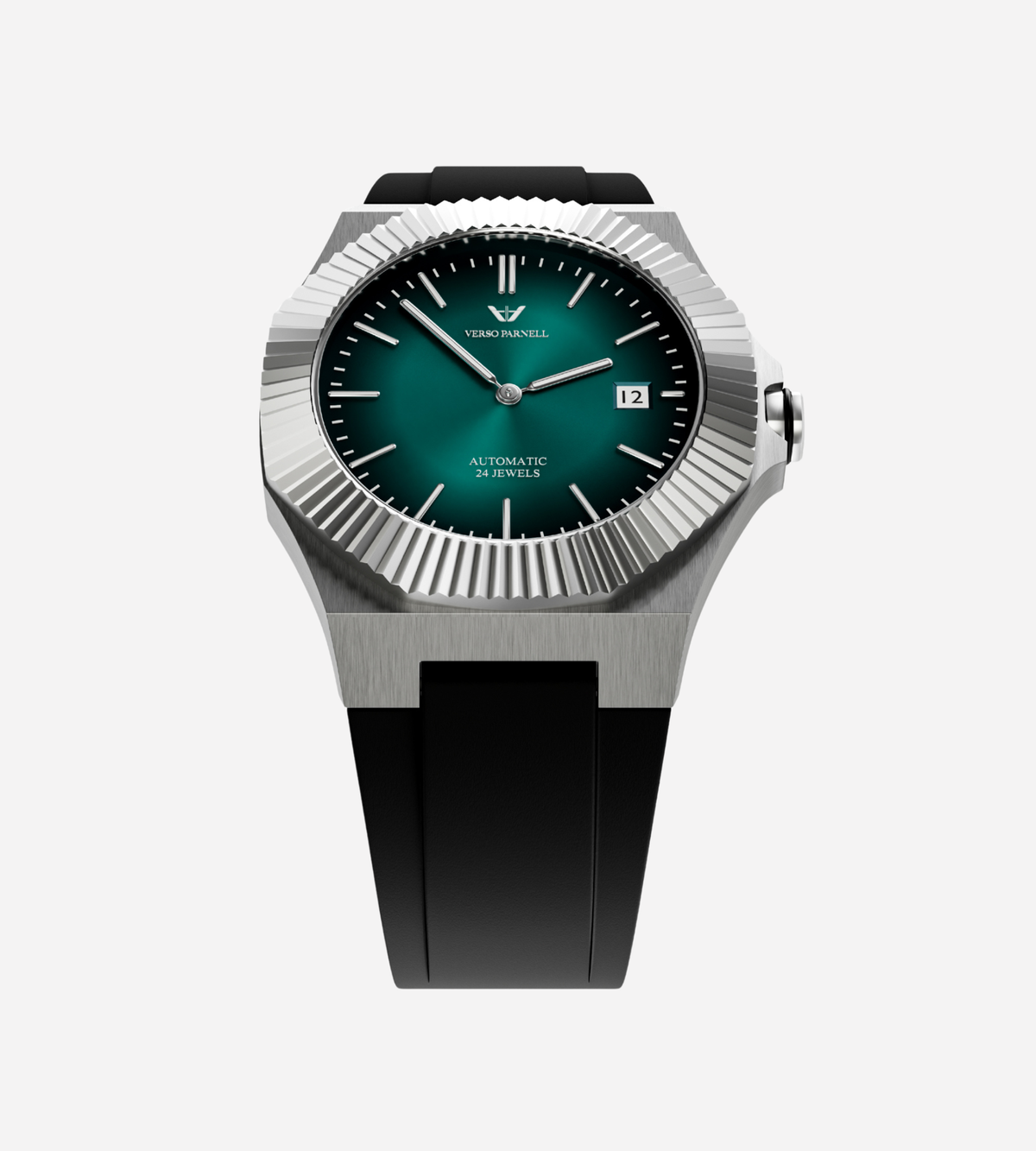 Verso Parnell Emerald Automatic Watch caseback – skeleton exhibition, Seiko NH70A movement