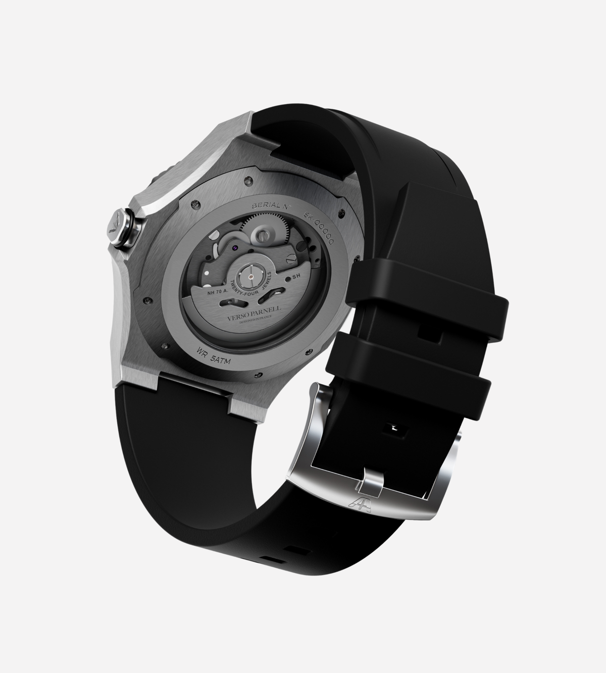 Emerald Automatic Watch on wrist – men’s luxury watch UAE, French design heritage