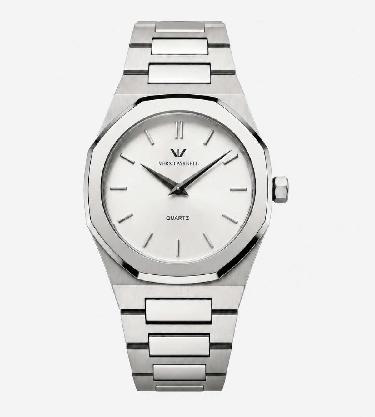 ARIA Classic quartz watch – silver stainless steel dress watch, sapphire crystal | Verso Parnell UAE