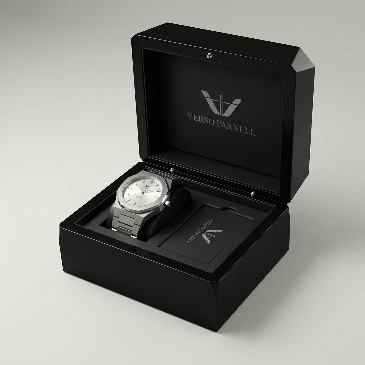ARIA Classic watch lifestyle shot – French-designed silver dress watch Dubai | Verso Parnell