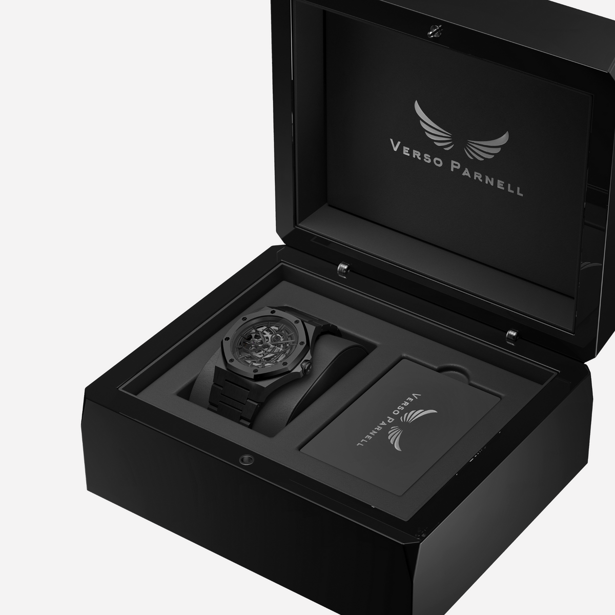 Nebula Skeleton Watch lifestyle shot – men’s automatic skeleton timepiece Dubai