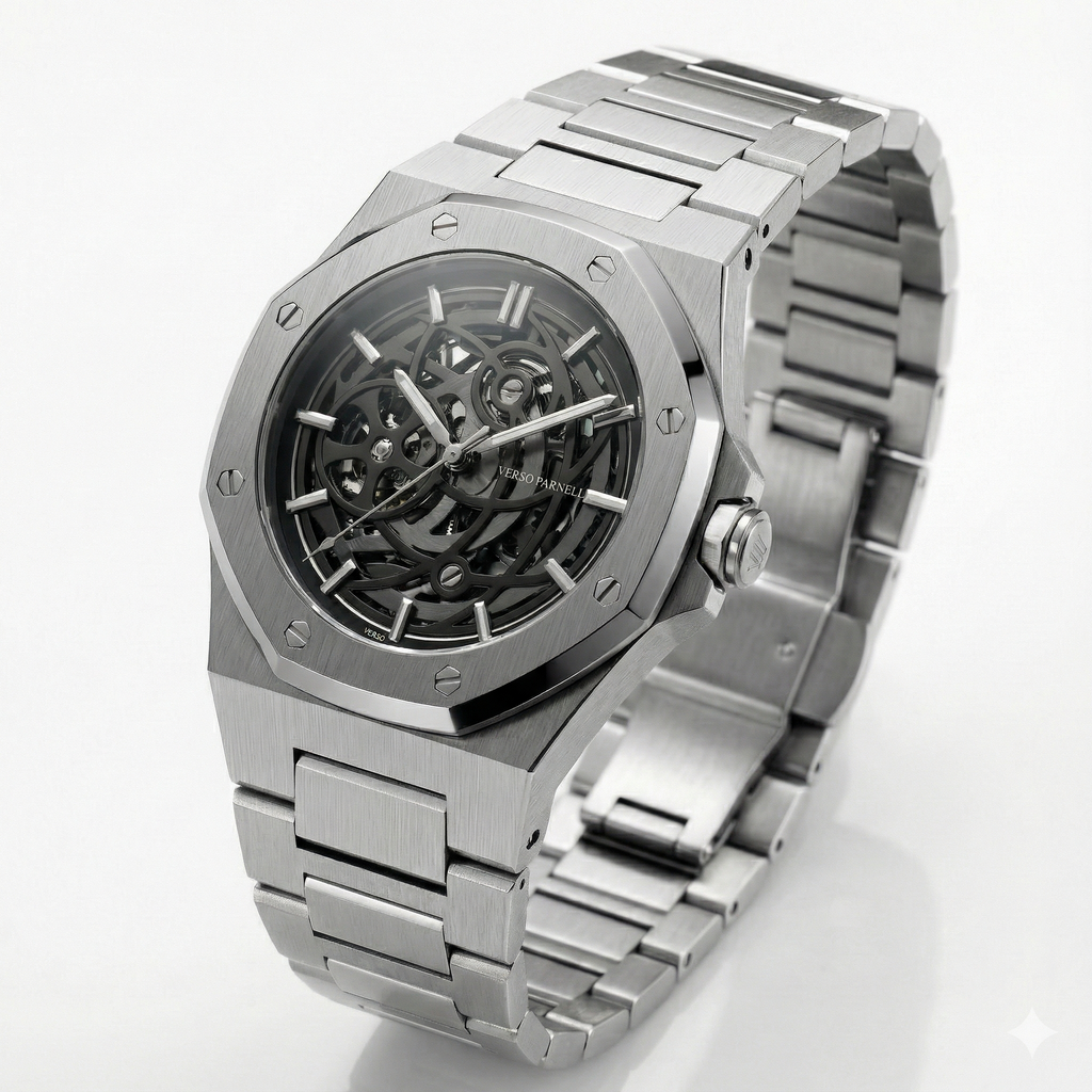 Silverera Skeleton Watch For Men
