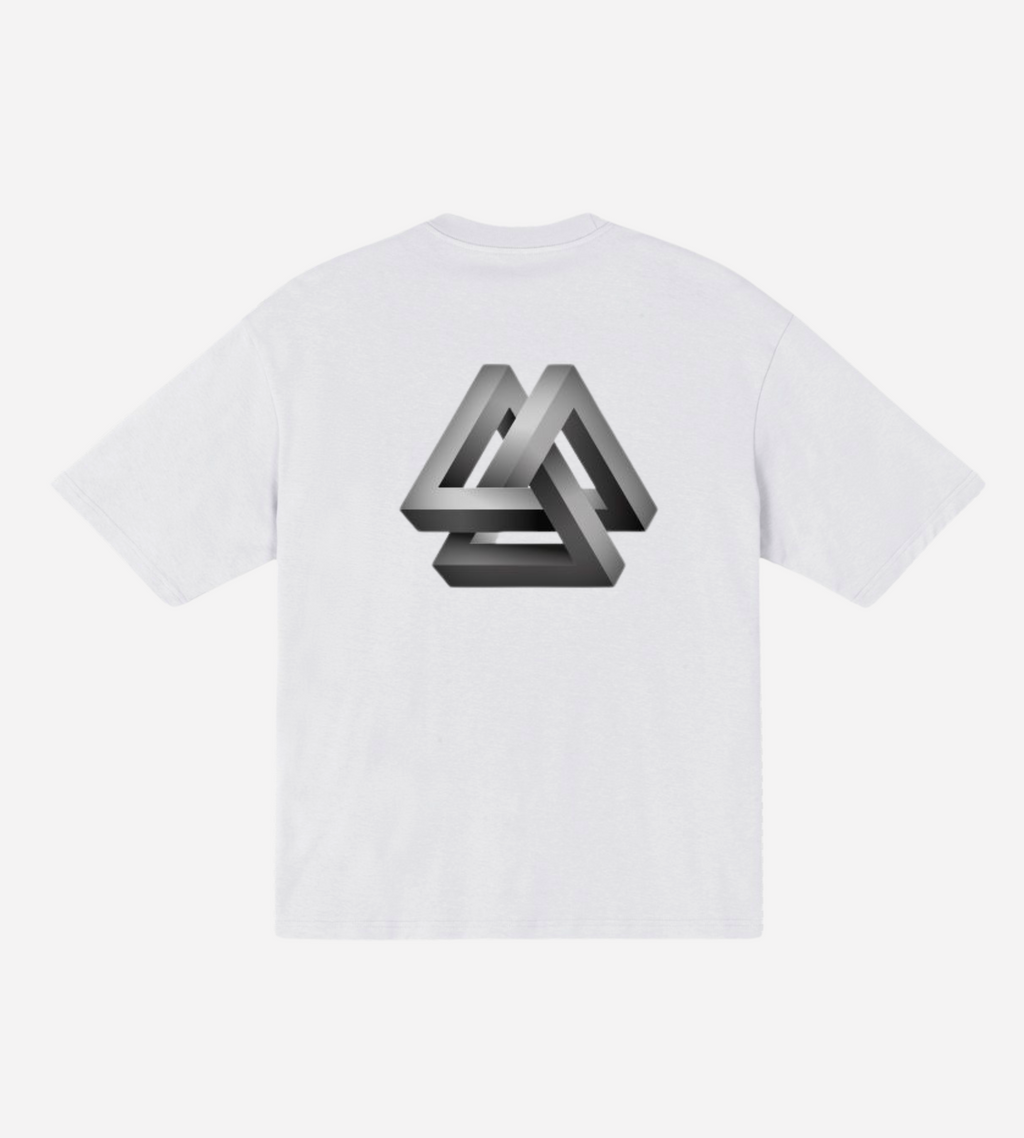 Signature White Oversize T-Shirt with Back Print