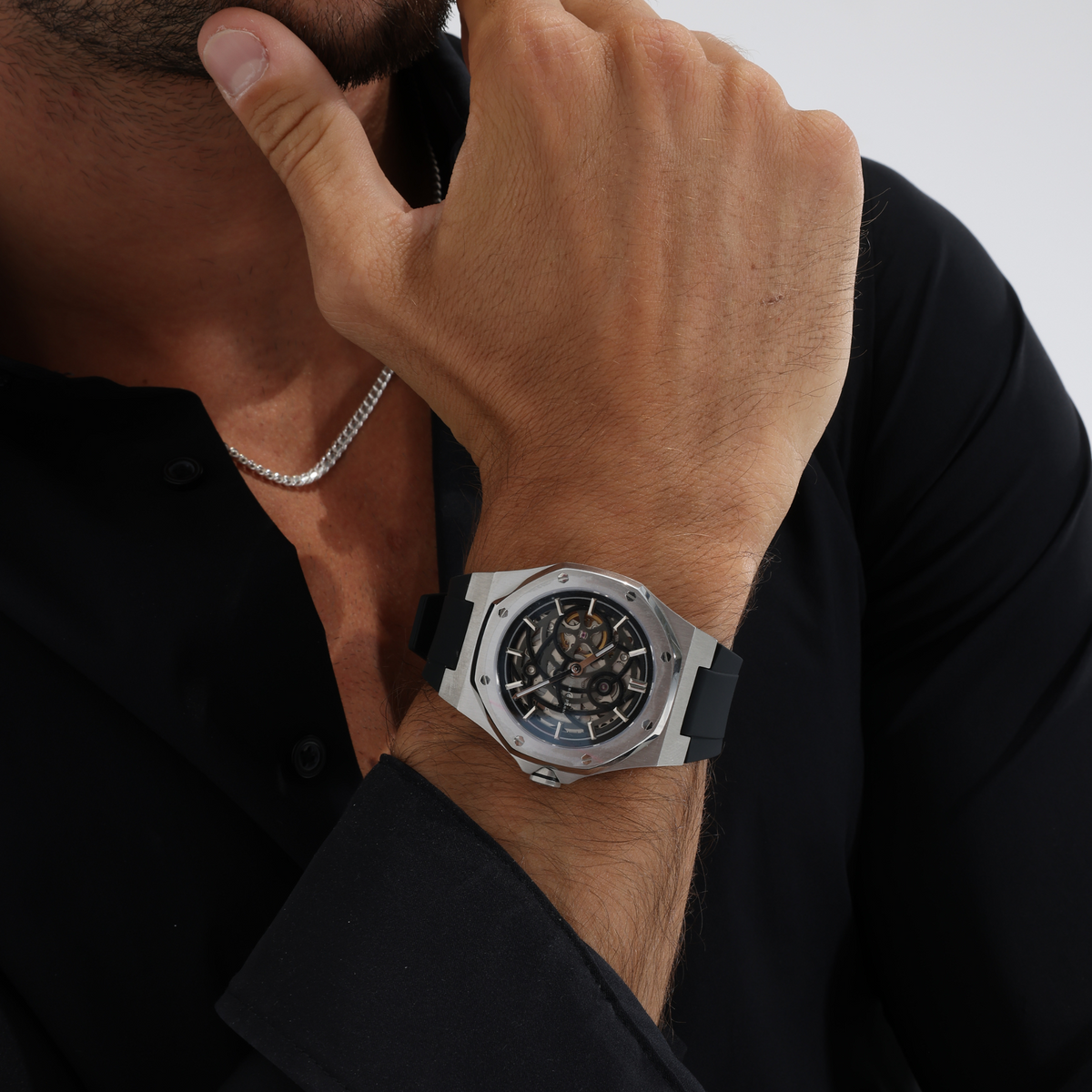 Silverera Sport Watch lifestyle shot – French-designed luxury sport watch Dubai